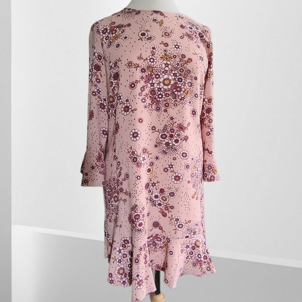 Woman's Leith Ruffle Sleeve Lined Dress Med